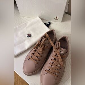 Moncler Tan Sneakers Casual Athletic Design